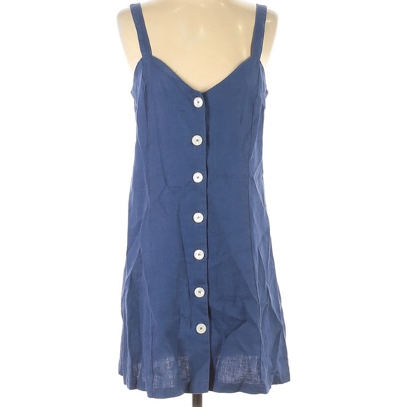 Zara Dresses & Skirts - ZARA blue linen summer dress